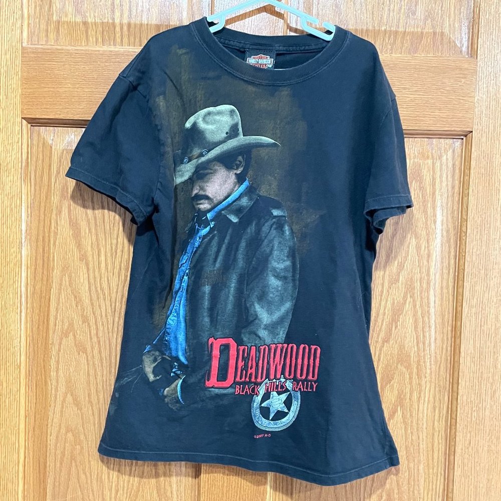 HARLEY-DAVIDSON Womens S Deadwood SD Sturgis Short SleeveT-Shirt Shirt Black